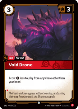 Void Drone (FOIL) single card from Riftbound : League of Legends Card Game