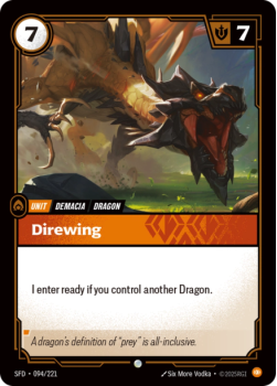 Direwing single card from Riftbound : League of Legends Card Game