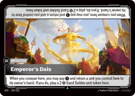 Emperor's Dais single card from Riftbound : League of Legends Card Game