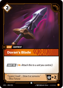 Doran's Blade (FOIL) single card from Riftbound : League of Legends Card Game
