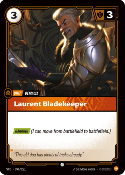 Laurent Bladekeeper (FOIL) single card from Riftbound : League of Legends Card Game