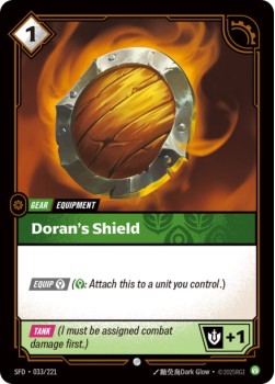 Doran's Shield (FOIL) single card from Riftbound : League of Legends Card Game