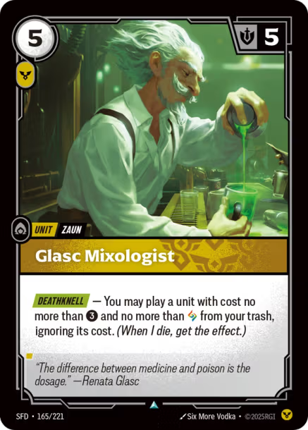 Glasc Mixologist (FOIL) : 165/221 SPIRITFORGED - Riftbound : League of ...