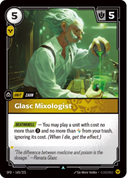 Glasc Mixologist single card from Riftbound : League of Legends Card Game