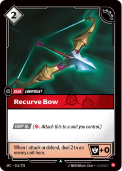 Recurve Bow (FOIL) single card from Riftbound : League of Legends Card Game