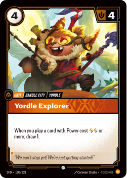 Yordle Explorer (FOIL) single card from Riftbound : League of Legends Card Game