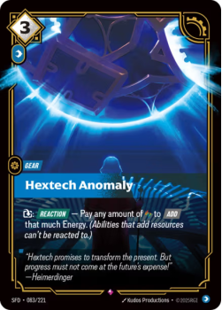 Hextech Anomaly single card from Riftbound : League of Legends Card Game