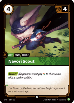Navori Scout (FOIL) single card from Riftbound : League of Legends Card Game