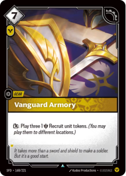 Vanguard Armory single card from Riftbound : League of Legends Card Game