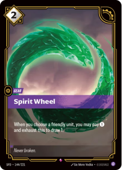 Spirit Wheel single card from Riftbound : League of Legends Card Game