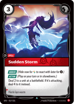 Sudden Storm (FOIL) single card from Riftbound : League of Legends Card Game