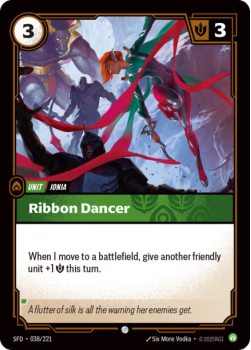 Ribbon Dancer single card from Riftbound : League of Legends Card Game