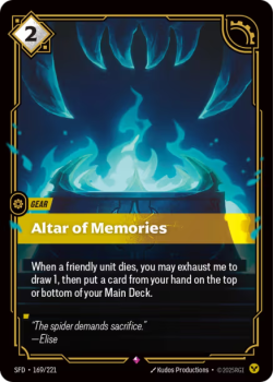 Altar of Memories single card from Riftbound : League of Legends Card Game