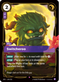 Switcheroo single card from Riftbound : League of Legends Card Game