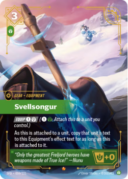 Svellsongur single card from Riftbound : League of Legends Card Game