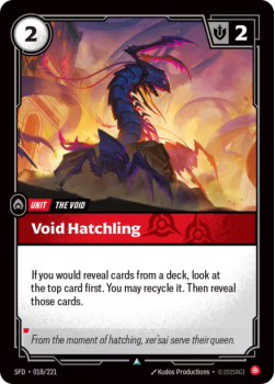 Void Hatchling (FOIL) single card from Riftbound : League of Legends Card Game