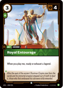 Royal Entourage (FOIL) single card from Riftbound : League of Legends Card Game