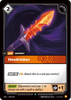 Hexdrinker (FOIL) single card from Riftbound : League of Legends Card Game