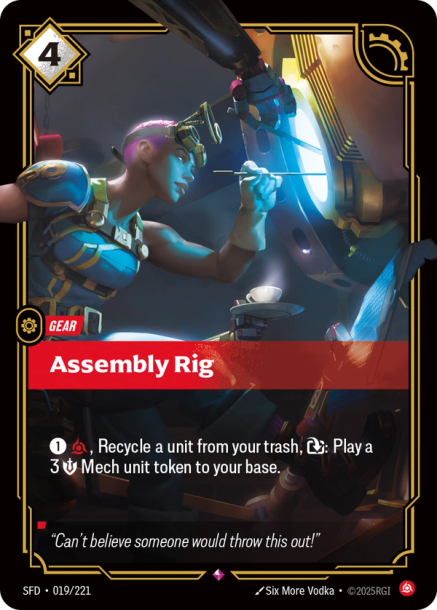 Assembly Rig : 019/221 SPIRITFORGED - Riftbound : League of Legends ...
