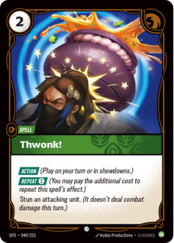 Thwonk! (FOIL) single card from Riftbound : League of Legends Card Game