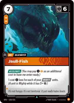 Jaull-Fish single card from Riftbound : League of Legends Card Game