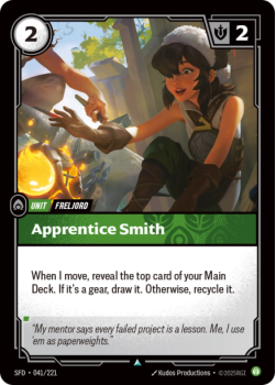 Apprentice Smith single card from Riftbound : League of Legends Card Game
