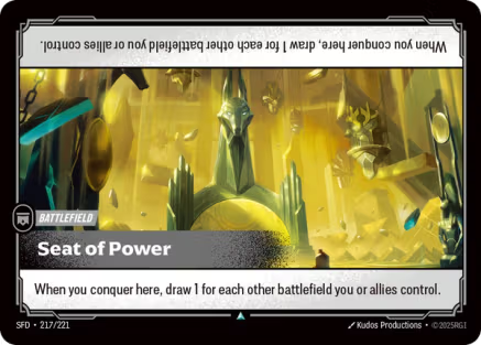 Seat of Power single card from Riftbound : League of Legends Card Game