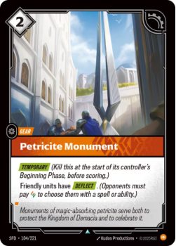 Petricite Monument (FOIL) single card from Riftbound : League of Legends Card Game