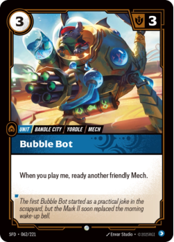 Bubble Bot (FOIL) single card from Riftbound : League of Legends Card Game