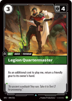 Legion Quartermaster (FOIL) single card from Riftbound : League of Legends Card Game