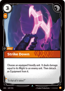 Strike Down single card from Riftbound : League of Legends Card Game