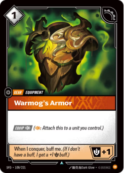 Warmog's Armor single card from Riftbound : League of Legends Card Game