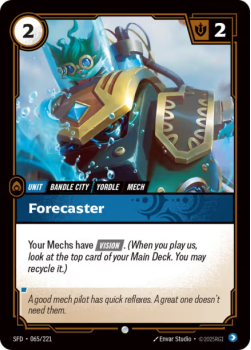 Forecaster (FOIL) single card from Riftbound : League of Legends Card Game
