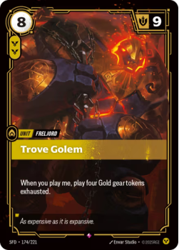 Trove Golem single card from Riftbound : League of Legends Card Game