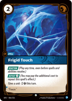 Frigid Touch (FOIL) single card from Riftbound : League of Legends Card Game