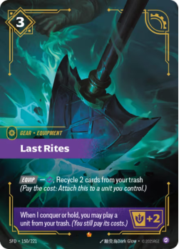 Last Rites single card from Riftbound : League of Legends Card Game