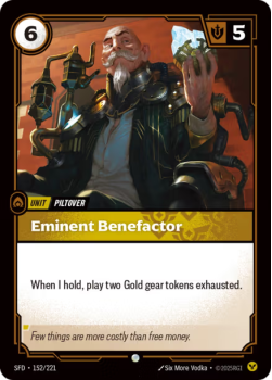 Eminent Benefactor (FOIL) single card from Riftbound : League of Legends Card Game