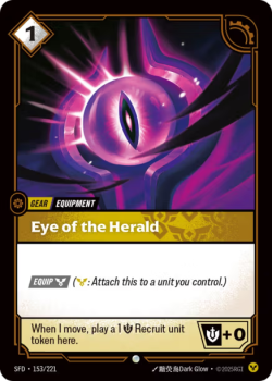 Eye of the Herald (FOIL) single card from Riftbound : League of Legends Card Game