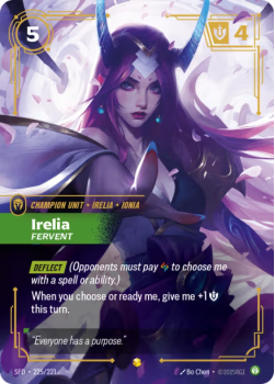 Irelia, Fervent single card from Riftbound : League of Legends Card Game