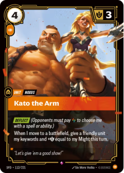 Kato the Arm single card from Riftbound : League of Legends Card Game
