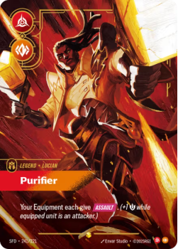 Purifier single card from Riftbound : League of Legends Card Game