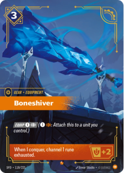 Boneshiver single card from Riftbound : League of Legends Card Game