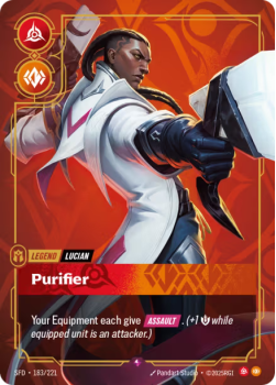 Purifier single card from Riftbound : League of Legends Card Game