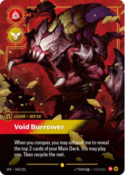 Void Burrower single card from Riftbound : League of Legends Card Game