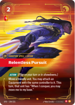 Relentless Pursuit single card from Riftbound : League of Legends Card Game
