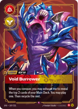Void Burrower single card from Riftbound : League of Legends Card Game
