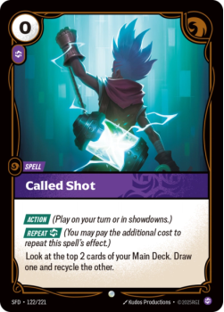 Called Shot single card from Riftbound : League of Legends Card Game