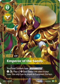 Emperor of the Sands single card from Riftbound : League of Legends Card Game