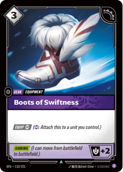 Boots of Swiftness single card from Riftbound : League of Legends Card Game