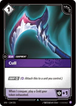 Cull (FOIL) single card from Riftbound : League of Legends Card Game